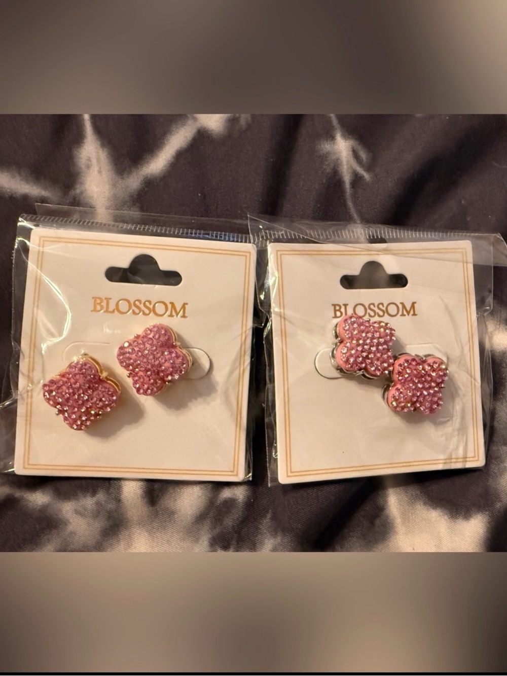 (2) Sets Inspired Pink Earrings